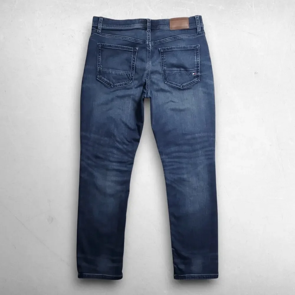 Tommy Hilfiger Denton Straight Jeans Men 32x30 Blue Straight Leg Stretch
